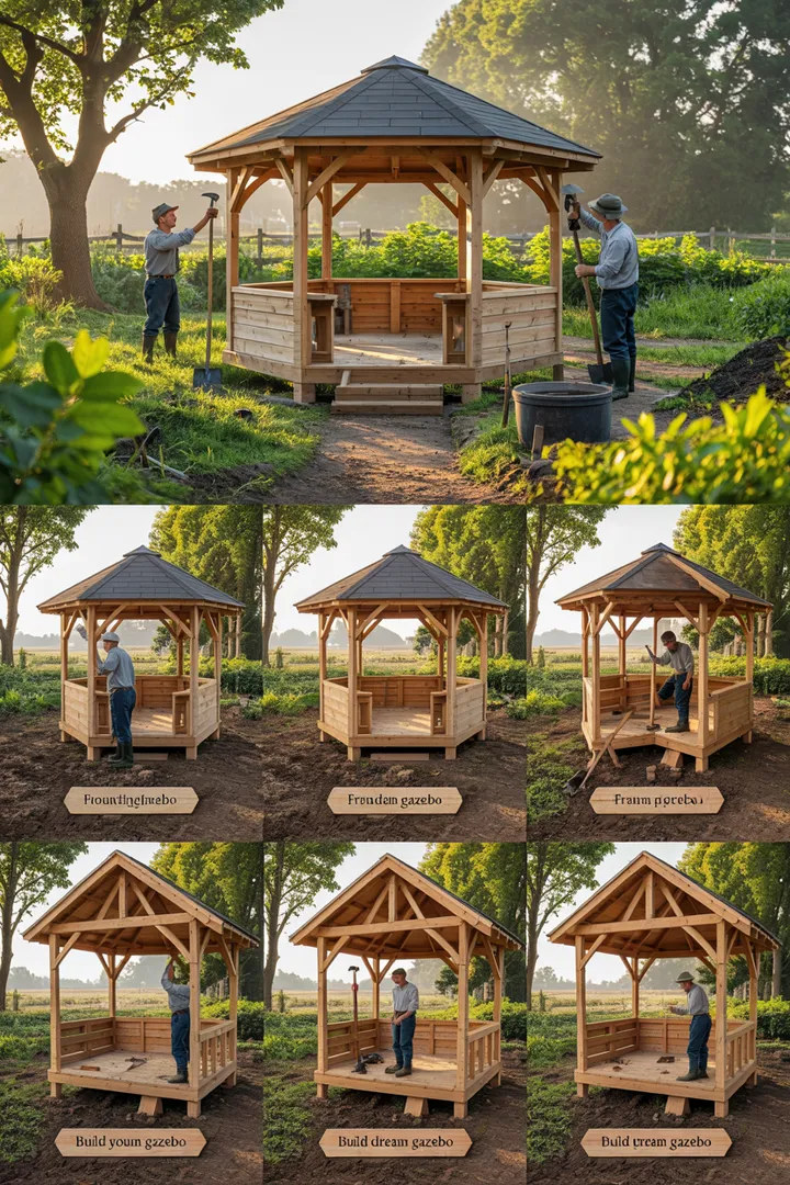 Ein idyllischer ländlicher Ort mit üppigen Pflanzen und bunten Blumen, umgeben von rustikalen Strukturen, die das harmonische Leben auf einem Bauernhof mit Garten widerspiegeln. Ein friedlicher Rückzugsort in der Natur.