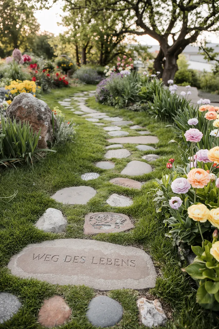 Ein harmonischer Außenbereich mit eleganter Umrandung, die einen gemütlichen Rückzugsort auf der Terrasse schafft und die Gartenlandschaft stilvoll ergänzt.