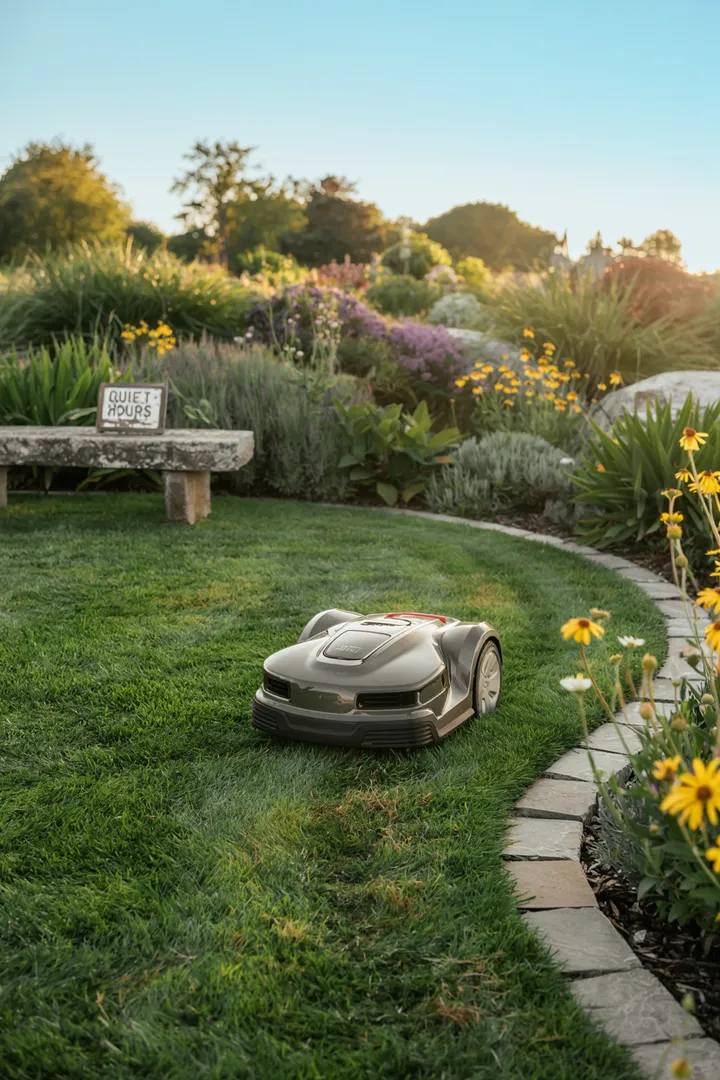 Ein stilvoller Außenbereich, der eine gemütliche Sitzecke bietet, umgeben von Pflanzen und einem Sichtschutz für mehr Privatsphäre. Ideal zum Entspannen und Abgrenzen.