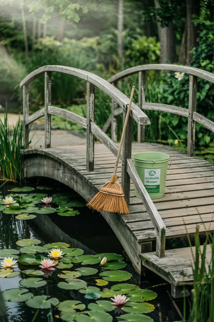 Eine beruhigende Szene mit einer Vielzahl von Wasserpflanzen, die harmonisch in einem ruhigen Gewässer wachsen und eine natürliche Oase schaffen. Ideal für Teichpflanzenliebhaber.