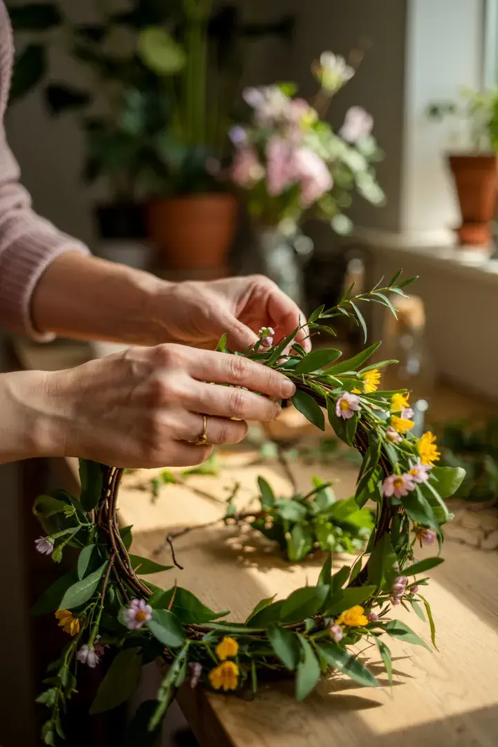 Ein harmonisches Arrangement von Materialien, das die Prinzipien der strukturierten Anordnung und ausgewogenen Teilung demonstriert, ideal für kreative Projekte.