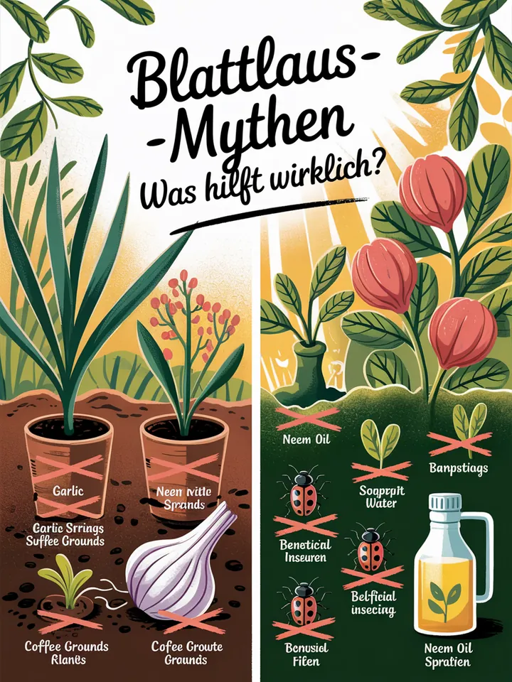 Eine natürliche Lösung für Schädlinge im Garten, die effektive Methoden zur Bekämpfung von Blattläusen zeigt, ohne chemische Mittel zu verwenden.