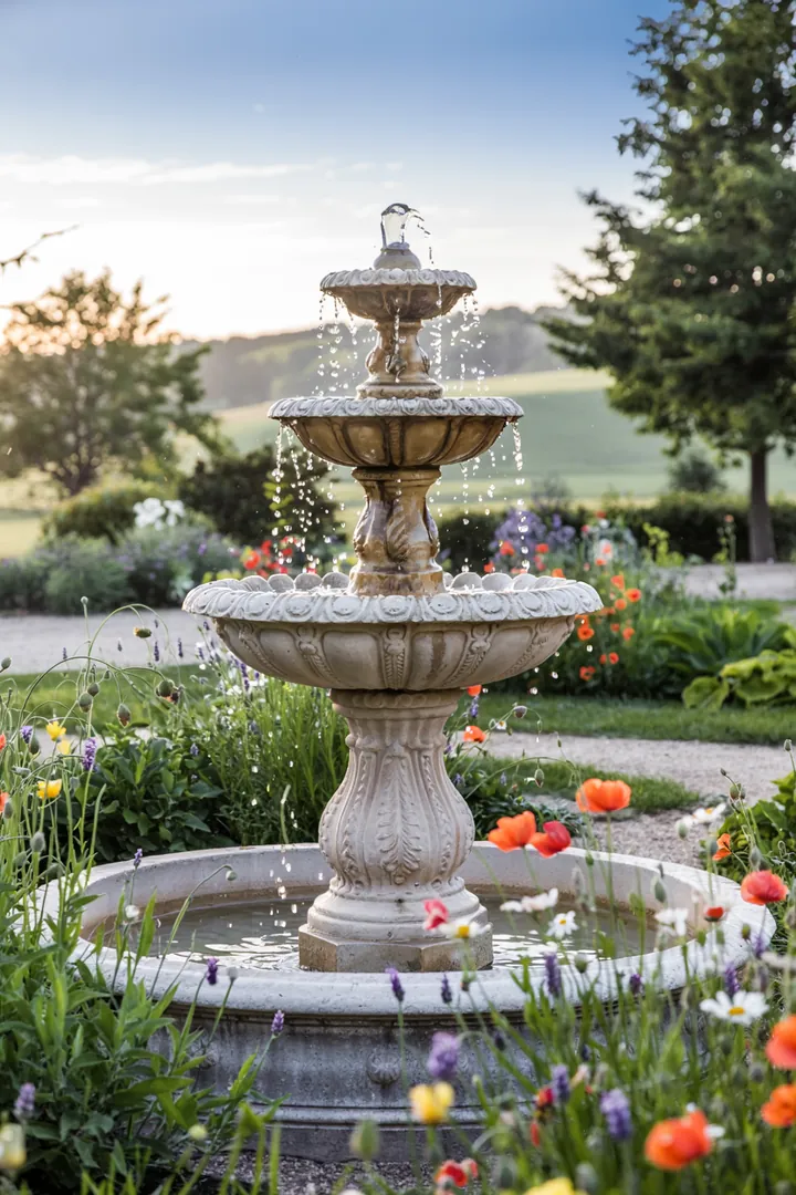 Ein üppiger Garten im Freien, der mit verschiedenen Pflanzenarten für den Anbau von frischem Gemüse gestaltet ist, ideal für Hinterhof-gemüsegärten.