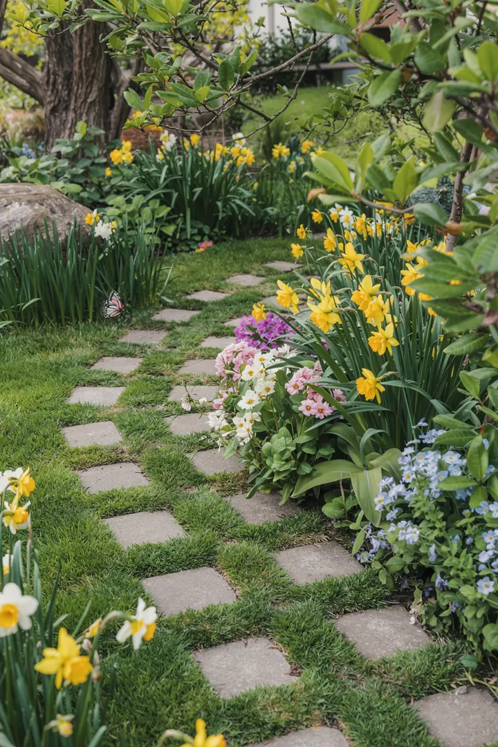 Ein strukturiertes Muster, das geometrische Formen in einem harmonischen Design kombiniert, ideal für kreative Inspiration und moderne Raumgestaltung.