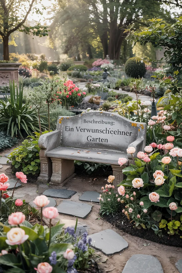 Ein farbenfrohes Blumenbeet in voller Blüte, das inspirierende Gestaltungsmöglichkeiten für einen ansprechenden Außenbereich bietet. Blumengarten Ideen für jede Jahreszeit.