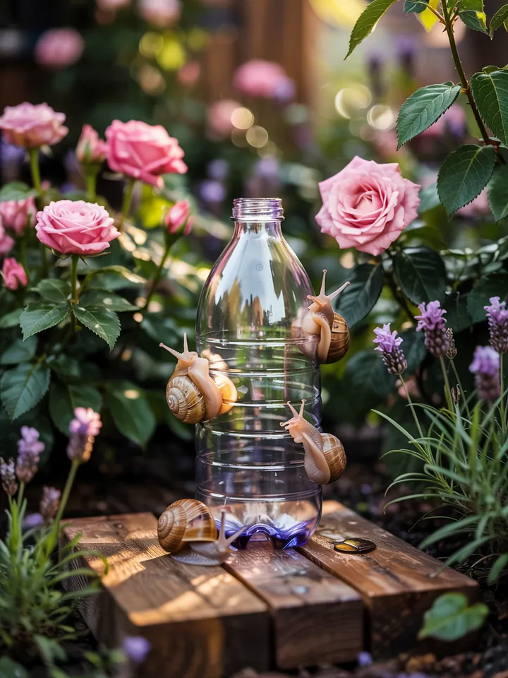 Bunte Pflanzen in einem liebevoll gestalteten Garten mit erhöhten Beeten, die harmonisch in die natürliche Umgebung integriert sind.