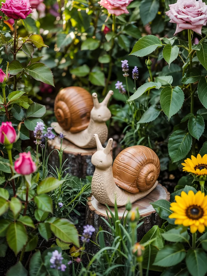 Bunt blühende Pflanzenarrangements in einem idyllischen Außenbereich, inspirierende Gestaltungsideen für einen lebendigen Garten mit Zierpflanzen.