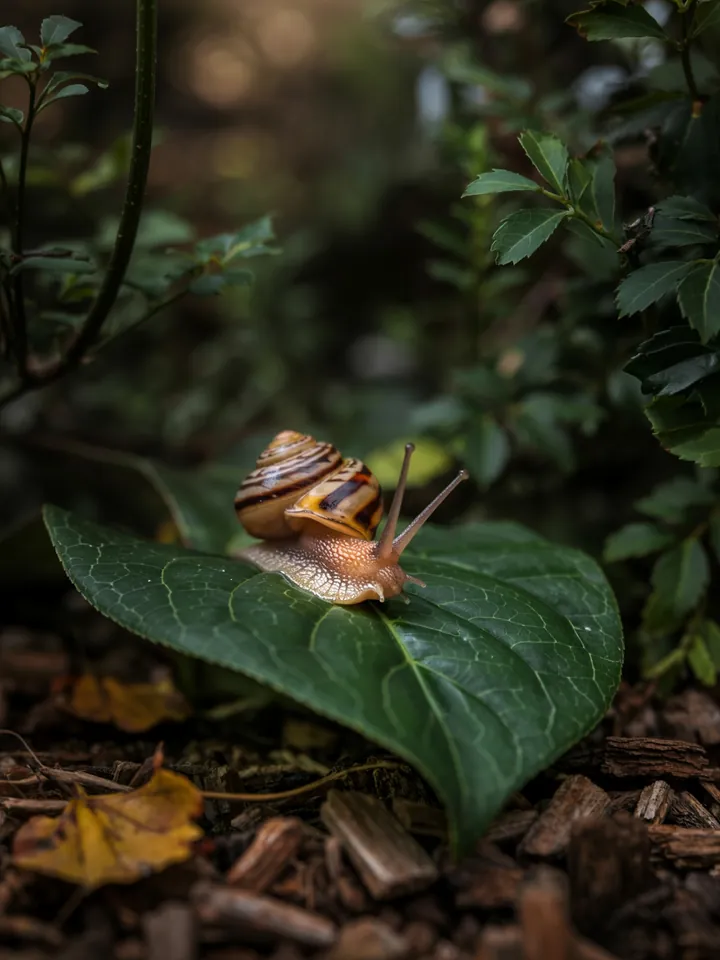 Ein stacheliges Tier erkundet eine grüne Oase, während summende Insekten um bunte Blüten tanzen – eine harmonische Szene der Natur und Umwelt.