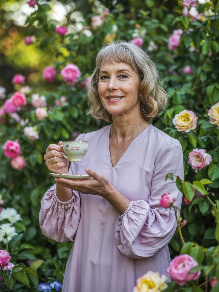 Elegante Sommermode für Frauen über 50, ideal für festliche Anlässe und stilvolle Partys. Perfekte Kombination aus Komfort und Chic.