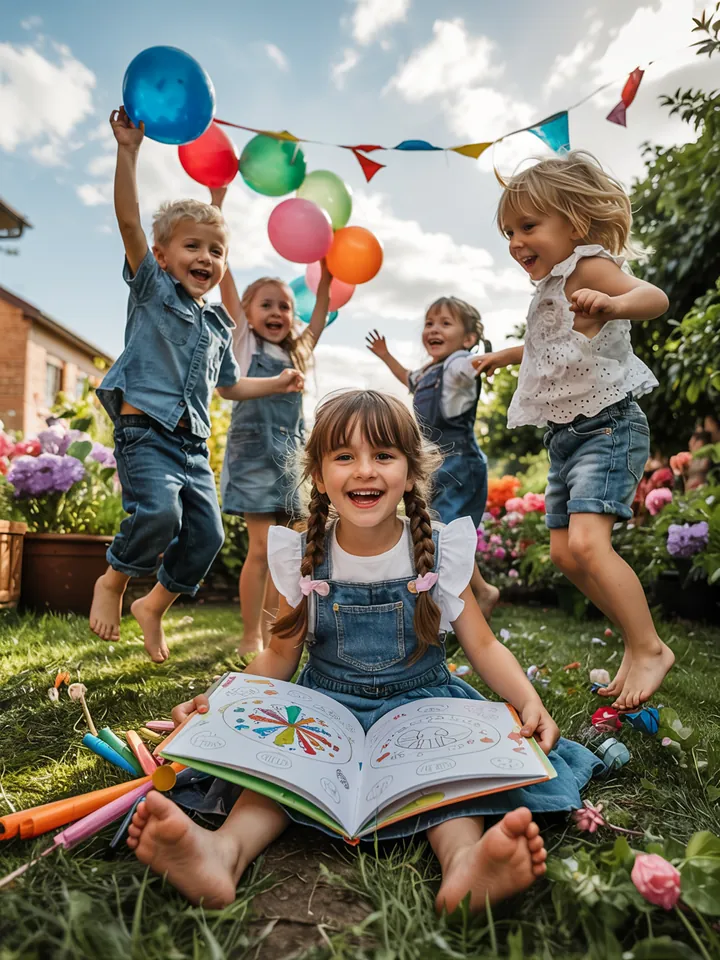 Bunte Bastelideen für ein fröhliches Sommerfest im Kindergarten, die die Kreativität der Kinder anregen und die Natur einbeziehen.