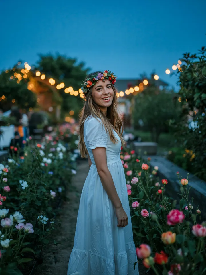 Ein trendiges Outfit für die warme Jahreszeit, das frische Farben und leichte Stoffe kombiniert, ideal für die Sommermode 2025. Perfekt für stilbewusste Menschen.