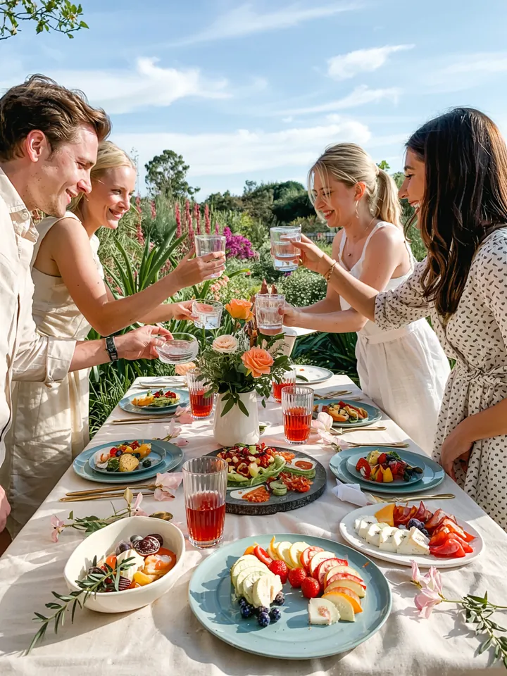 Bunte, prickelnde Erfrischungen in festlicher Umgebung, ideal für gesellige Anlässe und Feierlichkeiten. Perfekte Auswahl für eine unvergessliche Zusammenkunft.