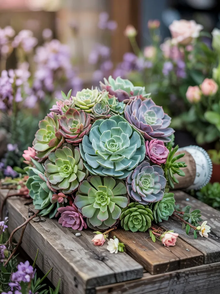Ein kunstvoll gestalteter Behälter für Pflanzen, ideal für die Präsentation von saftigen Pflanzen in stilvollen Töpfen.