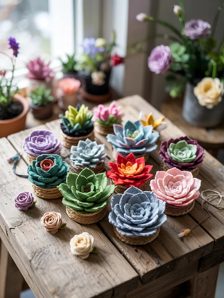 Ein farbenfrohes Outdoor-Gestaltungsprojekt mit einzigartigen Pflanzenarrangements und inspirierenden Dekorationselementen für kreative Gartenideen.