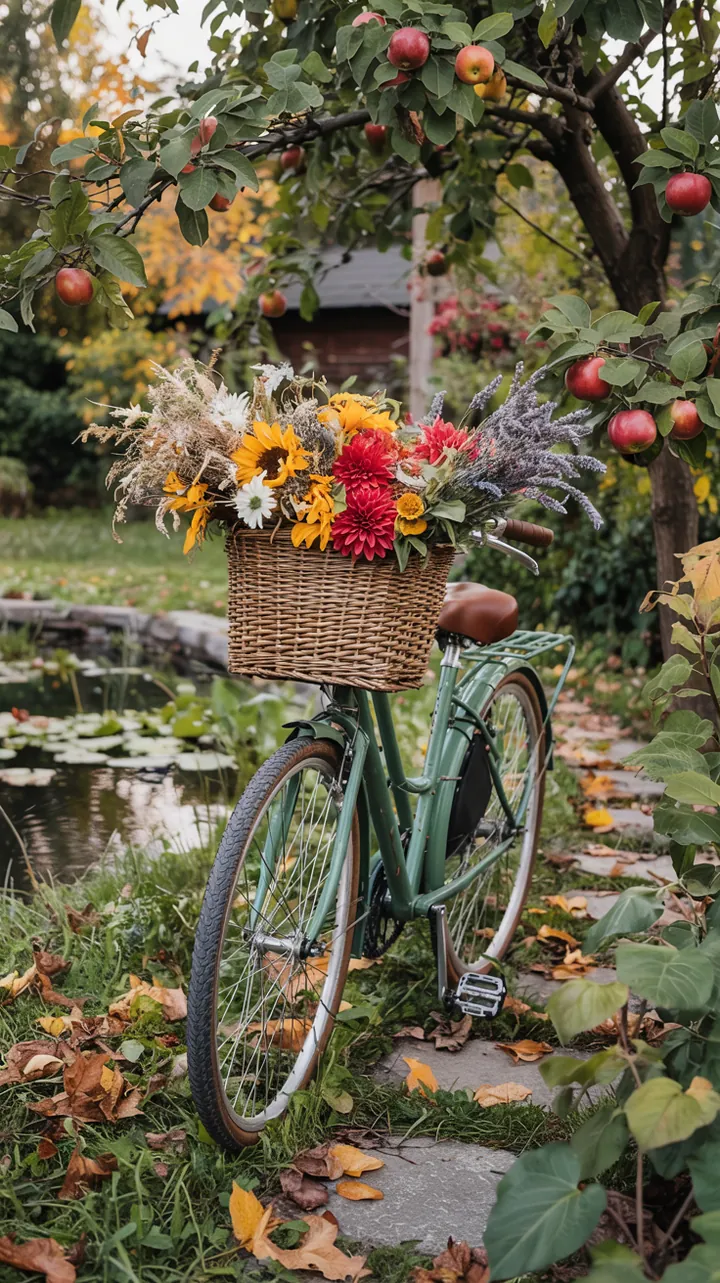 "Fantasievolle herbstliche Dekoration mit natürlichen Elementen, inspiriert von DIY Projekten für ein gemütliches Zuhause."
