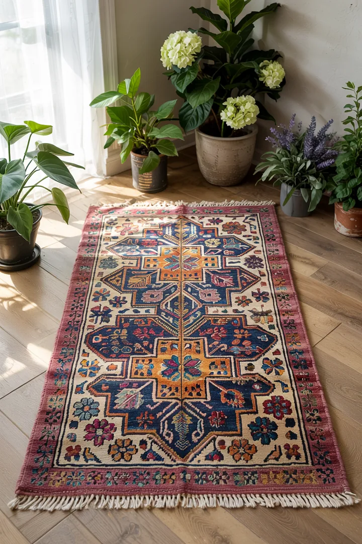 Elegante Einrichtung mit zeitgemäßen Möbeln und natürlichen Dekorationselementen, die eine harmonische und stilvolle Atmosphäre schafft.