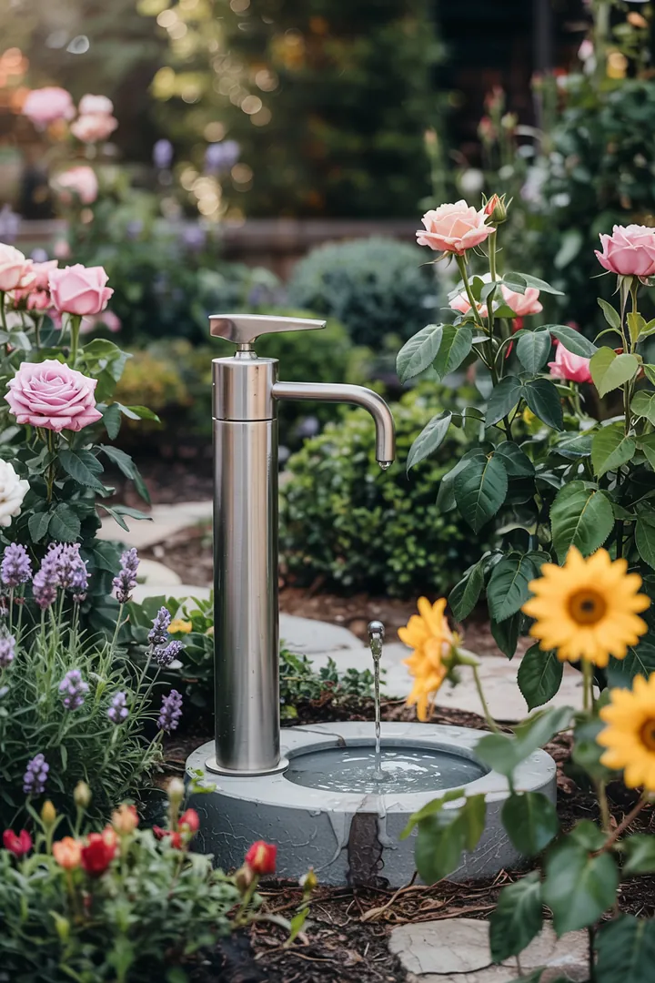 Ein einladender Außenbereich mit stilvollen Möbeln, der eine harmonische Atmosphäre für entspannte Stunden im Freien schafft. Ideal für gesellige Zusammenkünfte.