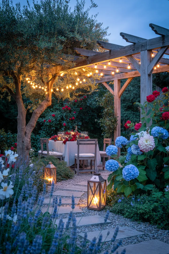 Funkelnde Lichterkette für den Außenbereich, ideal für festliche Weihnachtsdekoration und stimmungsvolle Abende im Freien.