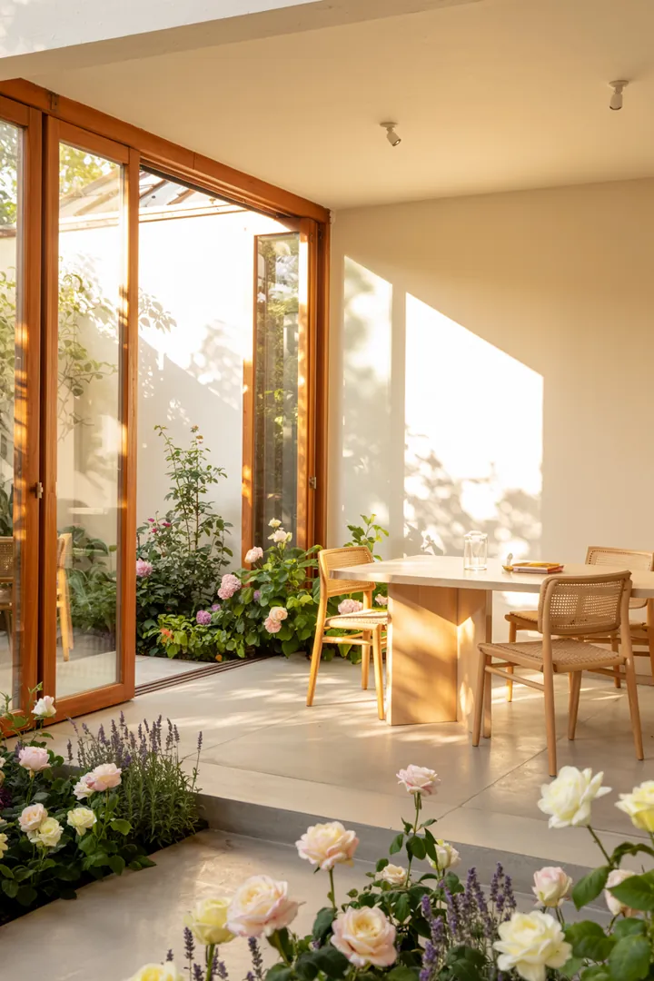 Ein moderner Raum mit innovativen Trennsystemen, die natürliches Licht optimal nutzen und vielseitige Gestaltungsmöglichkeiten bieten.