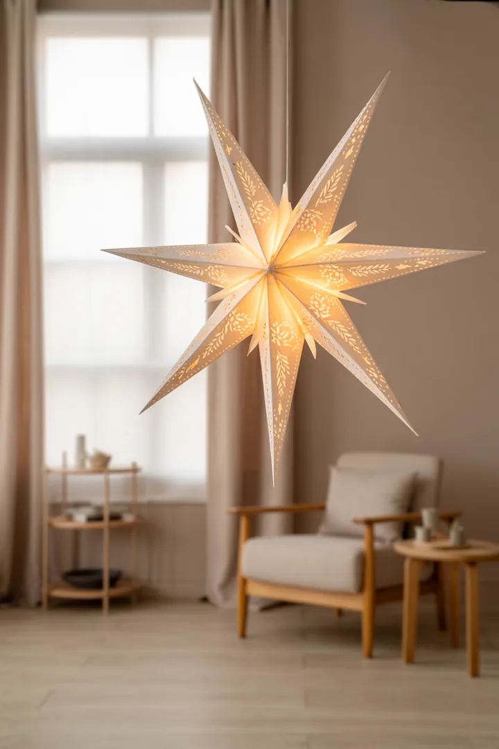 Bunte und kreative Handwerksideen für festliche Dekorationen aus Papier mit Draht, ideal zum Basteln während der Weihnachtszeit.