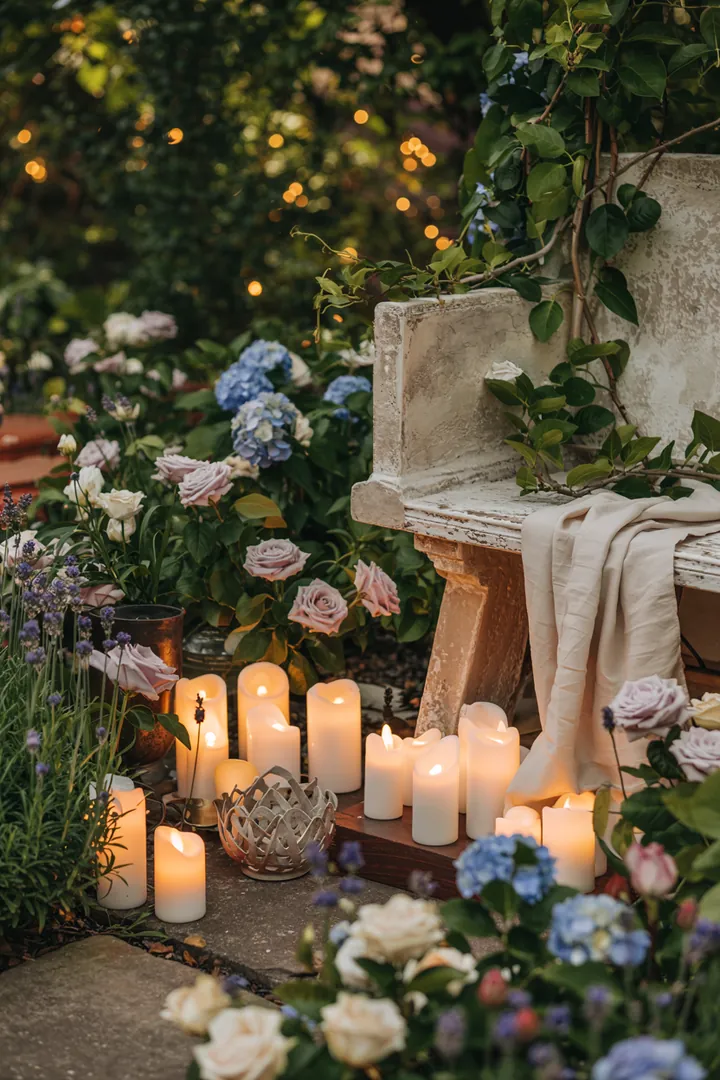 Ein sanftes Licht strahlt durch nostalgische Behälter, die eine warme und einladende Atmosphäre schaffen.