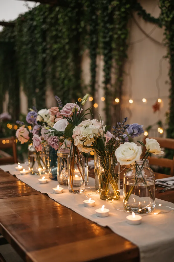 Gemütliche Atmosphäre im Wohnraum mit sanften, leuchtenden Dekorationselementen, die kreative Inspiration für die Wohnraumgestaltung bieten.