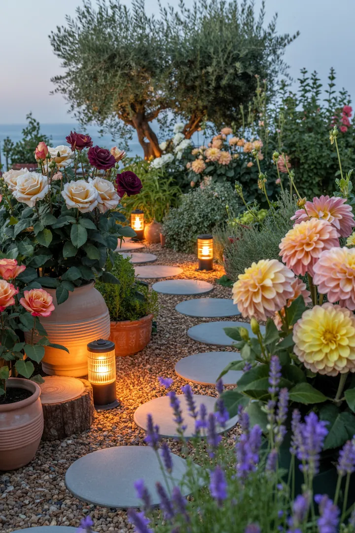 Bunte Frühlingskränze und stilvolle Türdekorationen für den Garten schaffen eine einladende Atmosphäre. Farbliche Akzente durch Pflanzgefäße und Outdoor-Textilien verleihen dem Außenbereich Frühlingscharme.