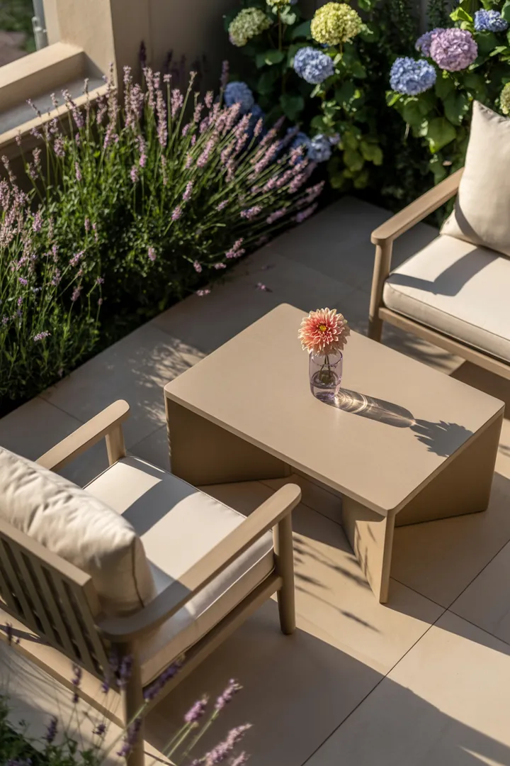 Frühlingshafte Türdekorationen aus bunten Blumenarrangements und natürlichen Materialien, harmonisch ergänzt durch kreative Upcycling-Dekoelemente und farbenfrohe Akzente für den Garten.