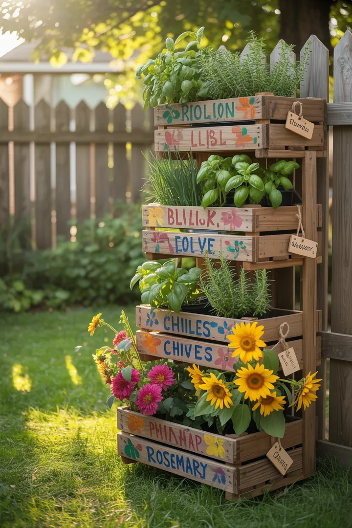 Fröhliche Frühlingskränze zieren die Tür, umgeben von bunter Blumendeko und stilvollen Akzenten. Ökologisch gestaltete Dekoelemente und leuchtende Outdoor-Textilien setzen frische Akzente im Garten.