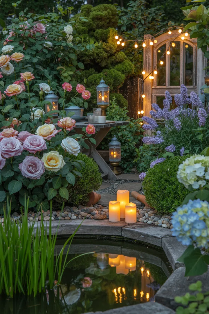 Bunte Türdekorationen aus Frühlingskränzen mit lebhaften Blumenarrangements, um den Garten mit frischem Flair zu beleben und saisonale Akzente zu setzen.