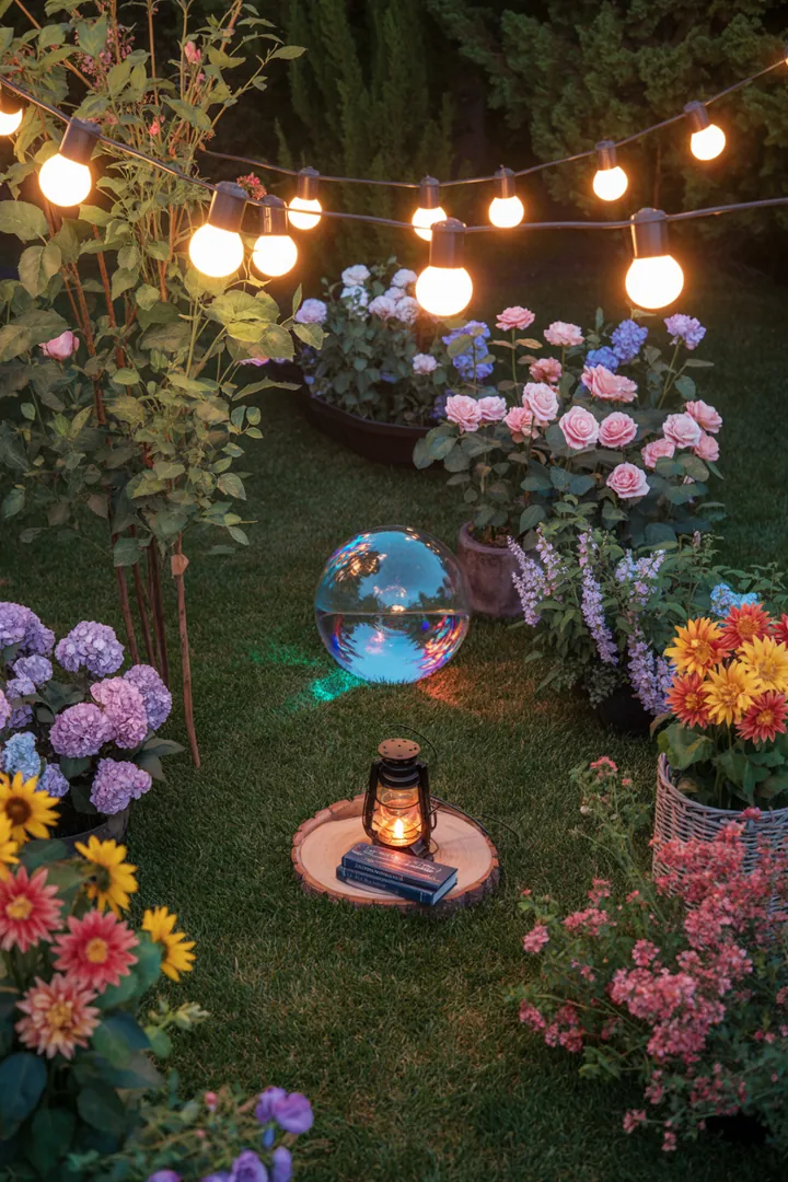 Frühlingskränze und Türdekorationen in lebendigen Farben, harmonisch kombiniert mit frischen Blumen und saisonalen Akzenten, verleihen dem Garten eine einladende Atmosphäre. Upcycling-Elemente und kreative DIY-Dekorationen setzen individuelle Akzente.