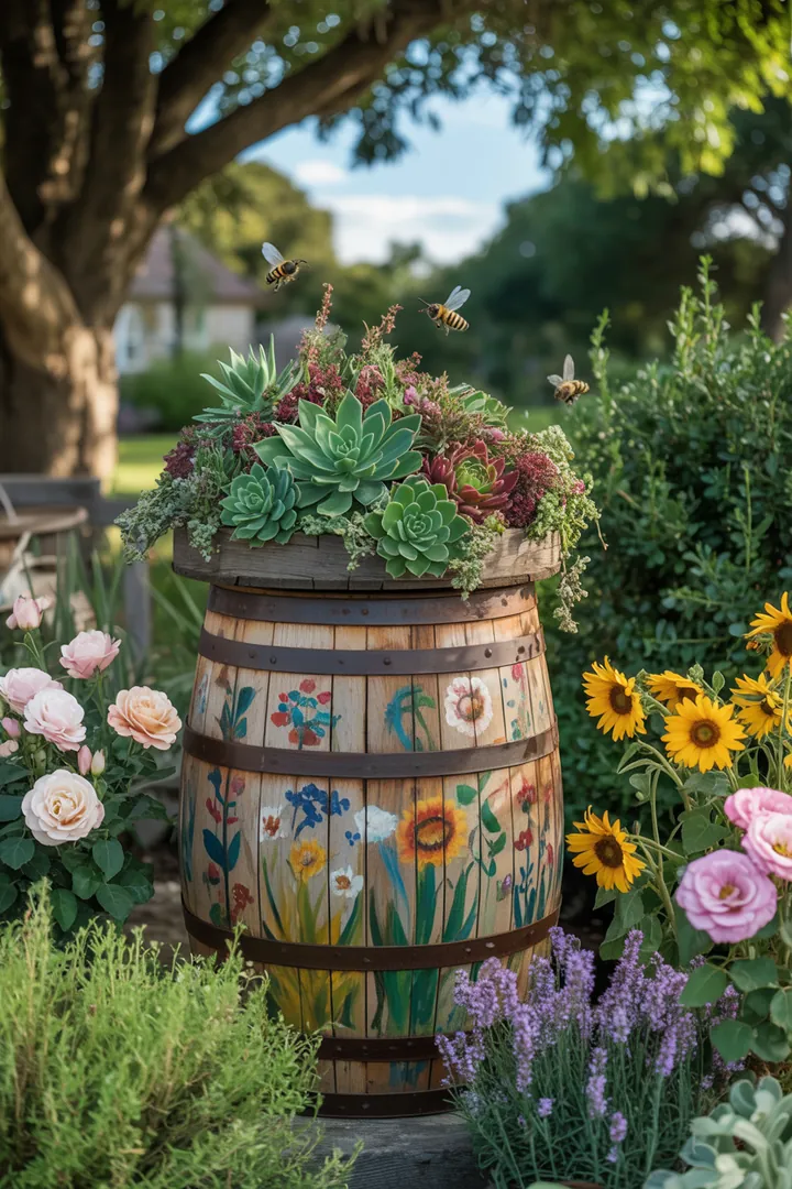 Frische Frühlingskränze schmücken den Eingangsbereich, während farbenfrohe Blumendeko und stilvolle Outdoor-Textilien eine einladende Atmosphäre im Garten schaffen. Upcycling-Elemente und kreative Lichtideen setzen fröhliche Akzente für die Saison.