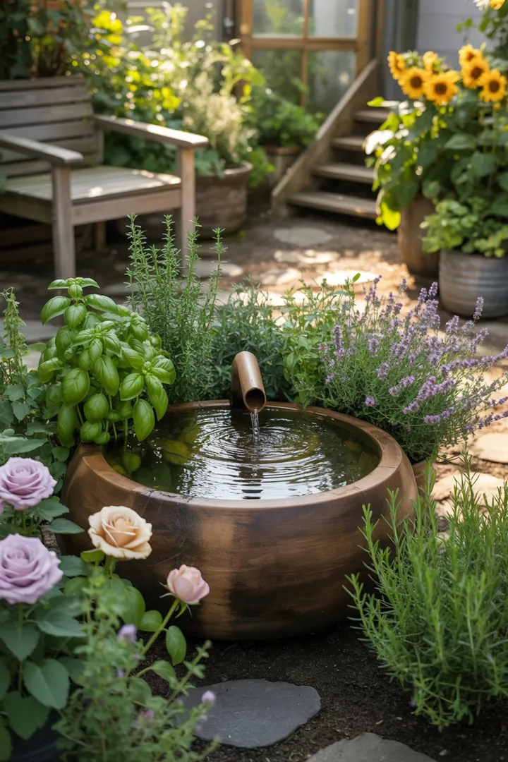 Bunte Frühlingskränze und stilvolle Türdekorationen schmücken den Garten, während farbenfrohe Pflanzgefäße und kreative Upcycling-Elemente lebendige Akzente setzen. Frisch gestaltete Lichtideen und gemütliche Textilien verleihen dem Außenbereich einen einladenden Charme, perfekt für die Saison der Blumen und Feste.