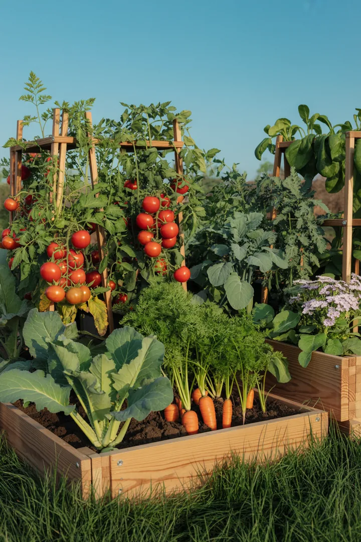 Frühling im Garten: Pflege und Vorbereitung für eine reiche Ernte, inklusive Düngung, Saat und Schutzmaßnahmen für Pflanzen und Rasen.