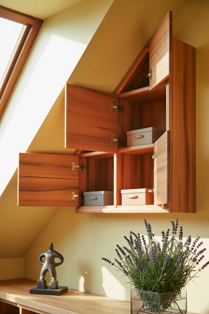 Ein stilvolles Wandregal aus Holz, das mehrere Kisten organisiert, bietet eine ansprechende Aufbewahrungslösung für Bücher und Deko. Ideal für jeden Raum!