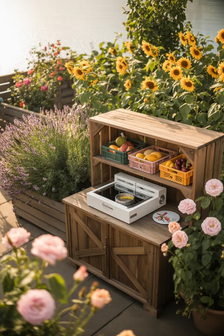 Stilvolles Wandregal aus Holz, dekorativ und funktional, präsentiert Kisten für optimale Aufbewahrung im modernen Wohnraum. Perfekt für Ordnung im Schrank.