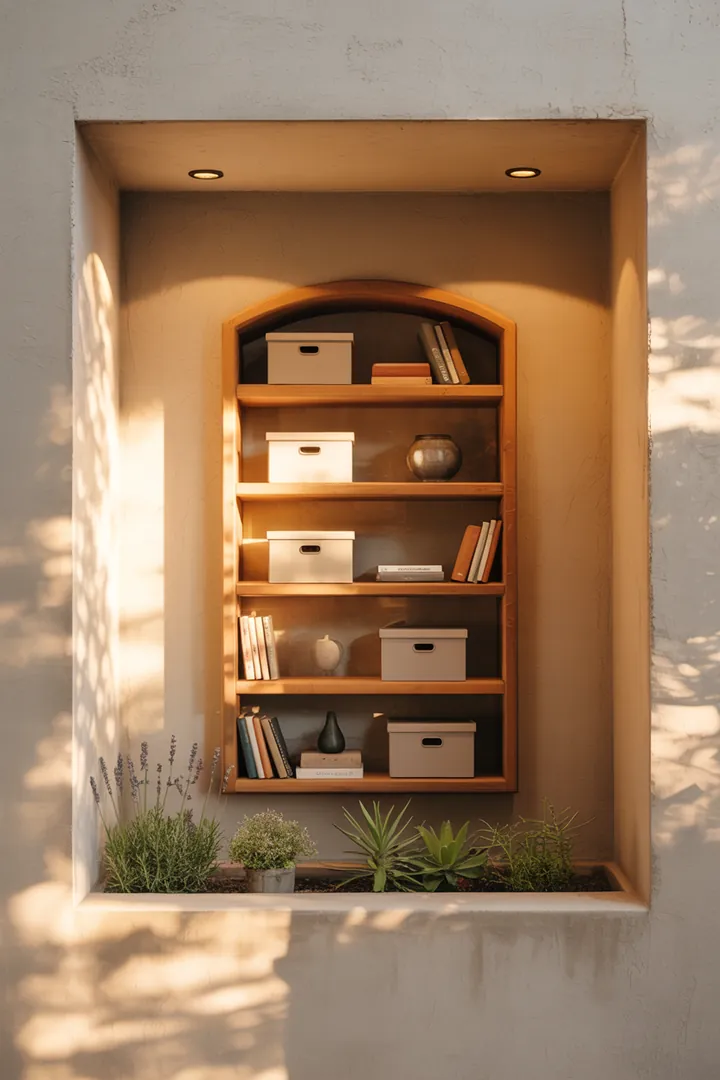 Ein stilvolles Wandregal mit modernen Kisten, das Ordnung schafft und ideal für die Aufbewahrung in jedem Raum ist. Perfekt für ein gemütliches Zuhause.