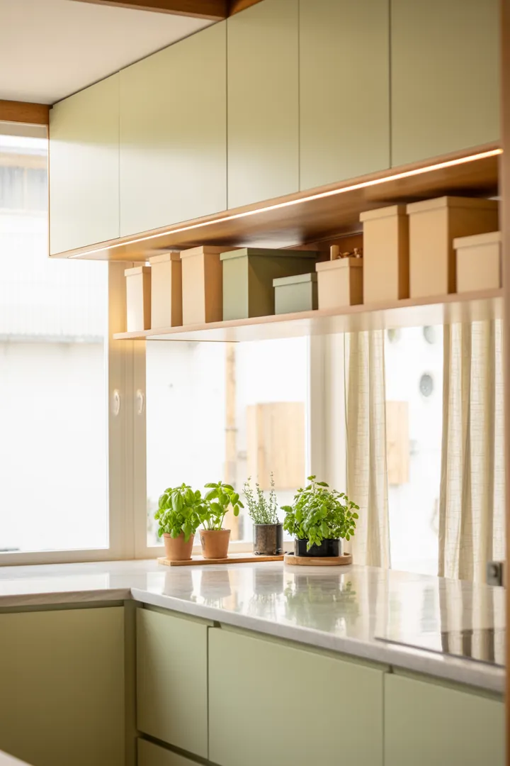 Ein stilvolles Wandregal aus Holz, das mit dekorativen Kisten gefüllt ist, bietet eine praktische und ästhetische Lösung zur Aufbewahrung in jedem Raum.