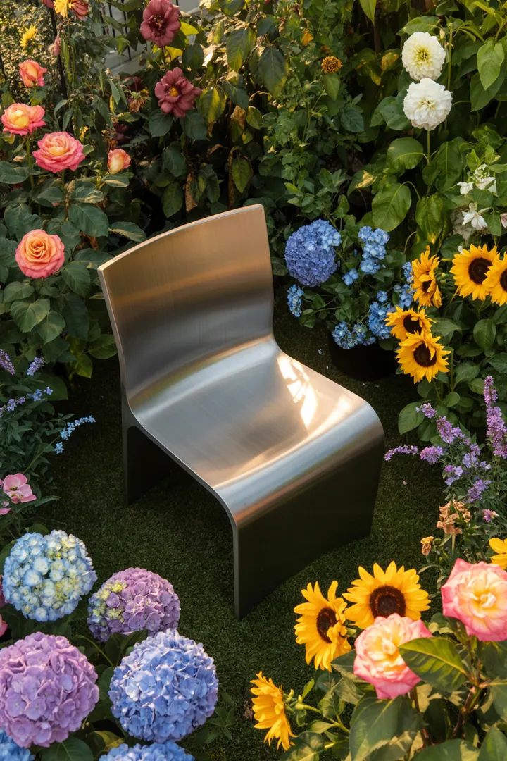 „Harmonische Möbelanordnung auf einer einladenden Außenfläche, die kreative Ideen und Inspiration für eine stilvolle Terrassengestaltung vermittelt.“