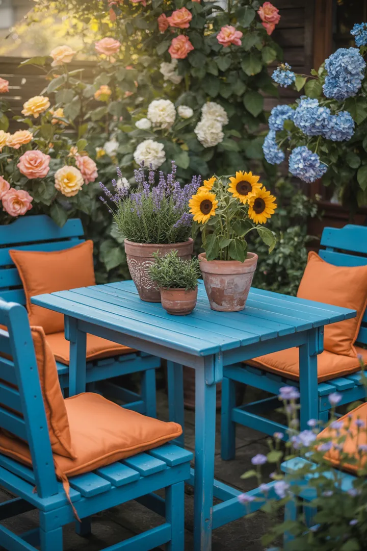 Ein Handwerker zeigt, wie man Außenmöbel mit umweltfreundlichem Anstrich verjüngt, um den Holzschutz zu verbessern und die Pflege zu erleichtern.