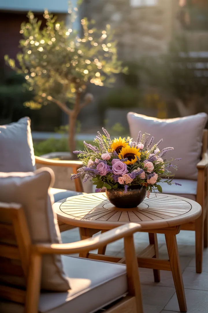Elegante Sitzmöbel für den Außenbereich, ideal für stilvolle Gartengestaltungen und gemütliche Zusammenkünfte im Freien.