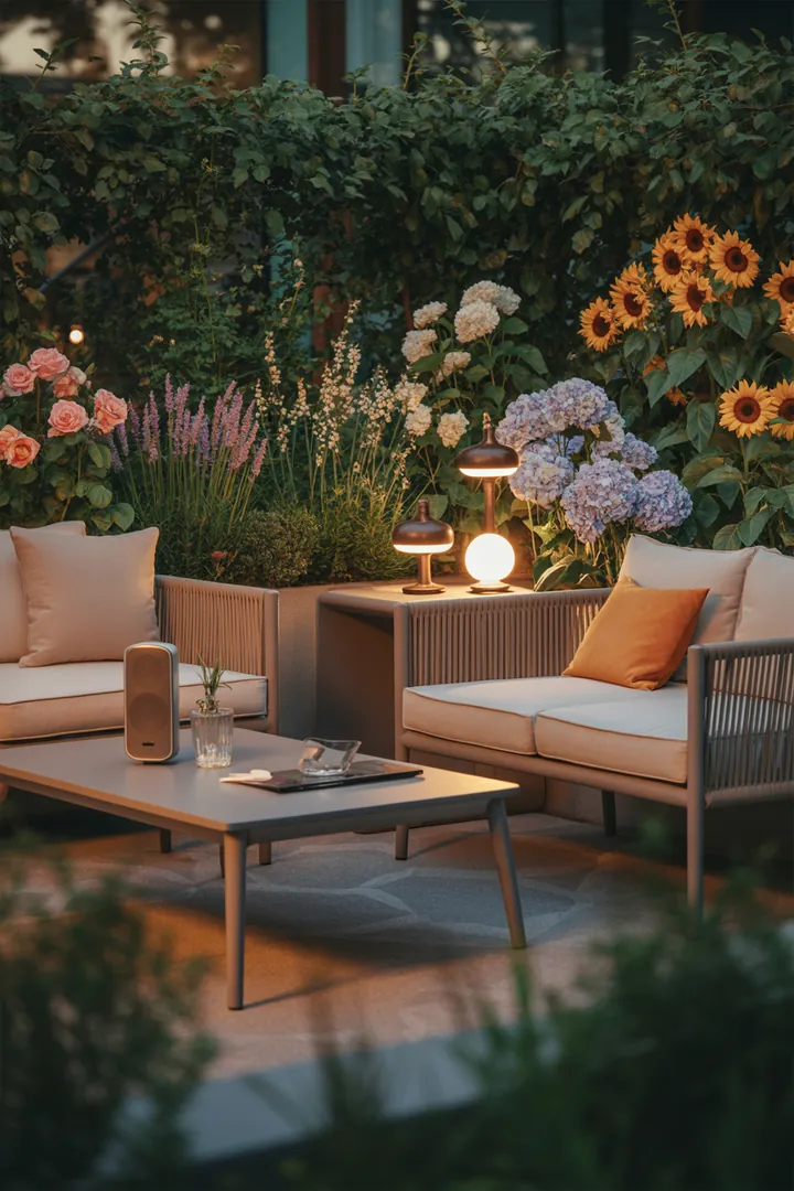 Elegante, zeitgemäße Sitzmöbel für den Außenbereich, die durch minimalistischen Stil und trendige Akzente bestechen. Ideal für entspannte Momente.