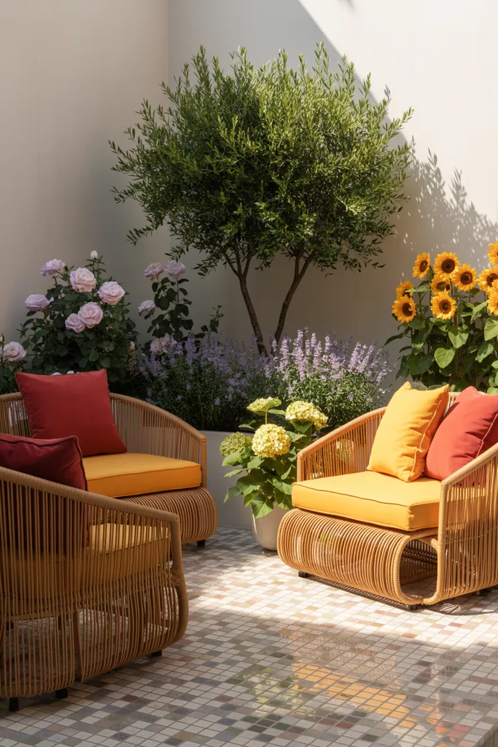 Elegante, schlichte Möbel für den Außenbereich, die zeitgemäßen Stil und Komfort vereinen – ideal für entspannte Stunden im Freien.