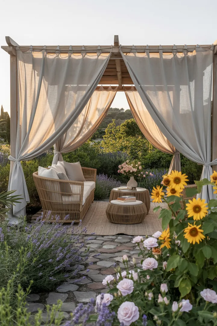 Elegantes Outdoor-Set aus robustem Geflechtmaterial, ideal für entspannte Stunden im Garten oder auf der Terrasse. Perfekte Rattan-Möbel für jeden Außenbereich.