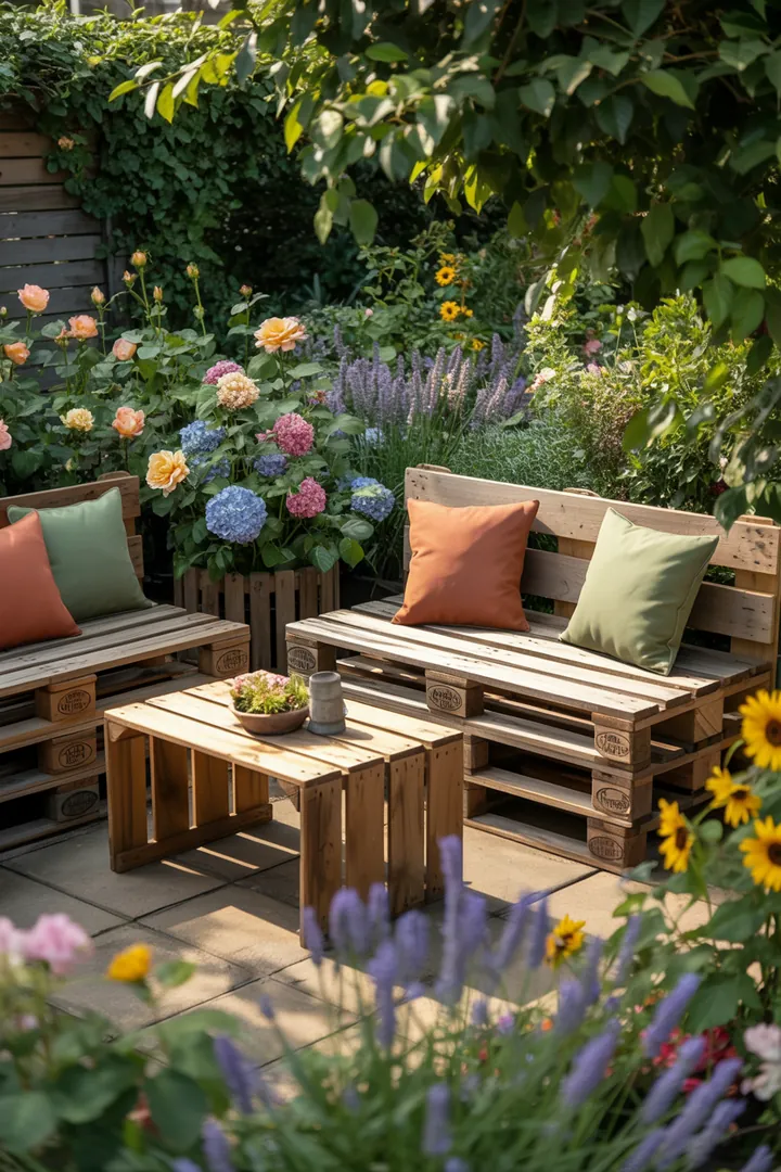 "Ein kreatives DIY-Projekt für individuelle Gartenmöbel aus recyceltem Holz, ideal für nachhaltiges Wohnen im eigenen Heim."