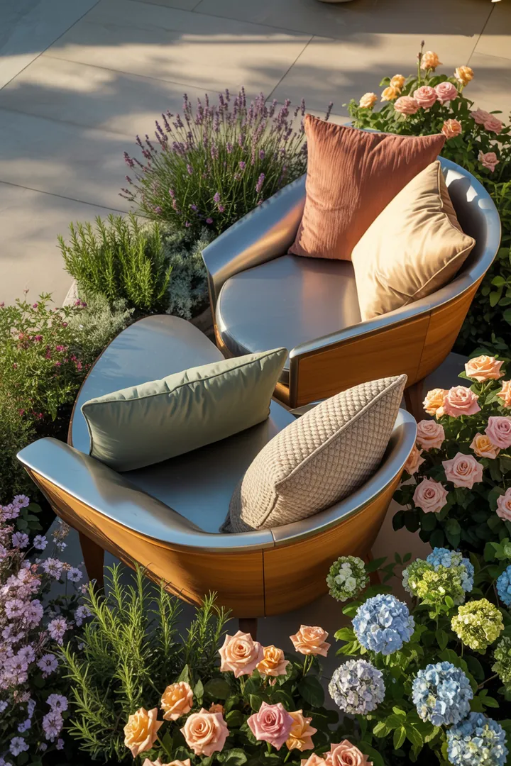 Elegante Gartenmöbel aus edlen Materialien, darunter Aluminium und Edelstahl, vereinen Luxus und Qualität für stilvolle Outdoor-Bereiche.