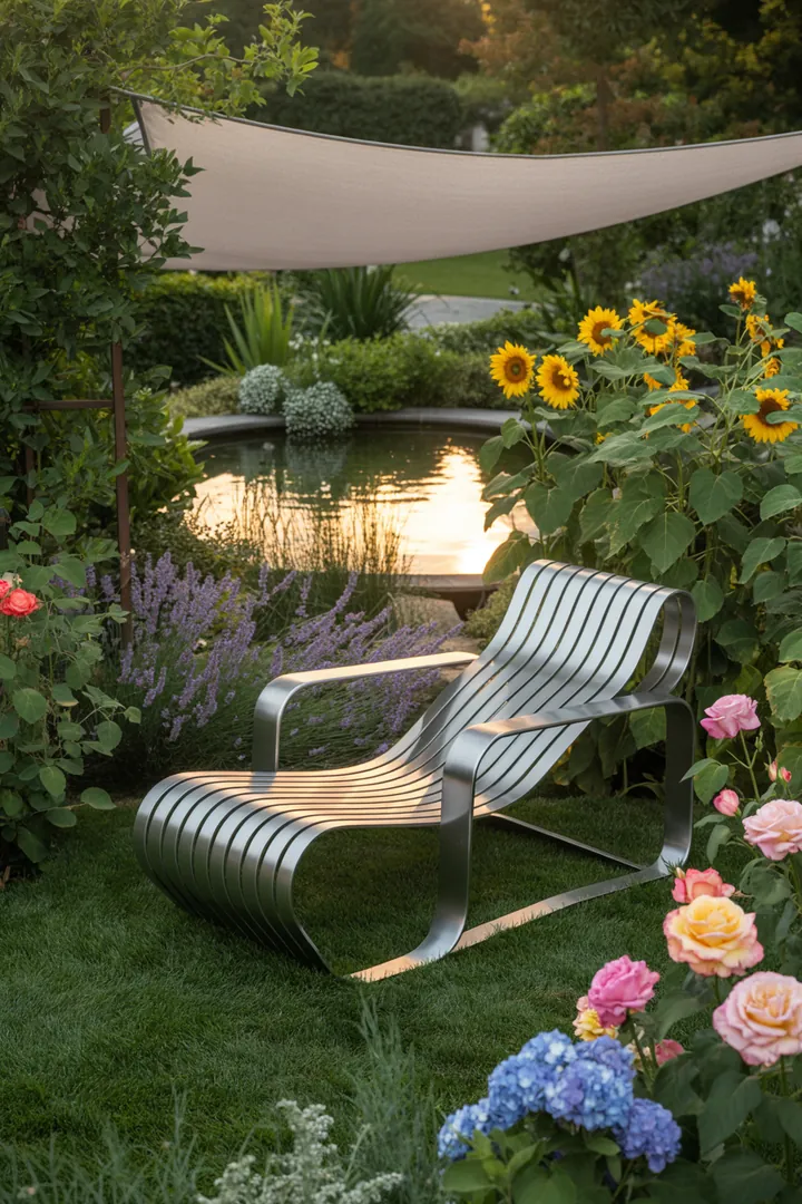 Elegante Sitzgruppe aus langlebigen Materialien, ideal für stilvolle Außenbereiche und luxuriöse Entspannung im Freien.