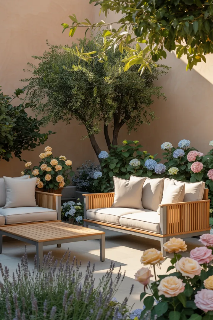 Elegante Möbel für den Außenbereich, die durch ihr hochwertiges Design und exklusive Materialien einen Hauch von Luxus vermitteln. Ideal für stilvolle Entspannung.