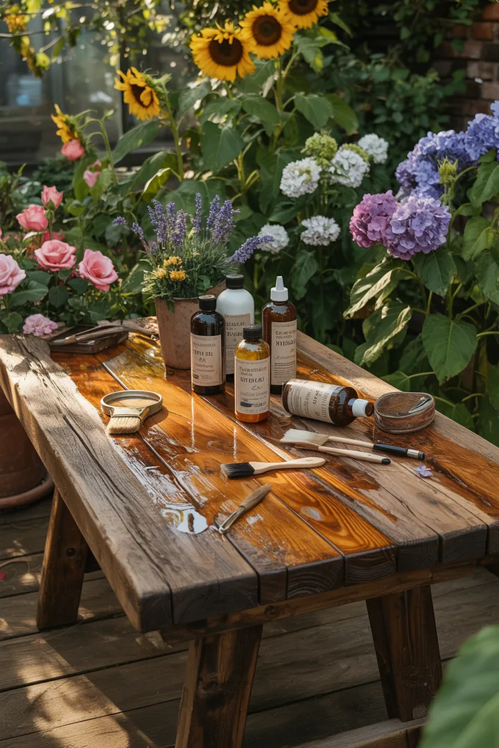 Rustikale Holzkreationen aus recycelten Balken, die durch Upcycling zu einzigartigen Naturmöbeln im modernen Holzdesign werden.