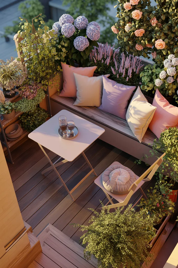 Stilvolle Sitzgelegenheit im Freien, ideal für gesellige Runden, robust und für alle Wetterbedingungen geeignet. Perfekt für entspannte Stunden im Garten.